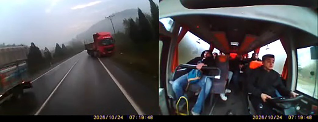 Tırın hatalı sollaması faciaya davetiye çıkardı: 24 kişi ölümden döndü — görsel 1