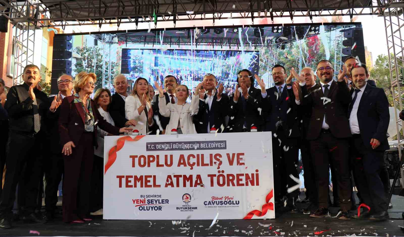 Yeni Parti Genel Başkanı Özel, Denizli’de toplu açılış törenine katıldı — görsel 1