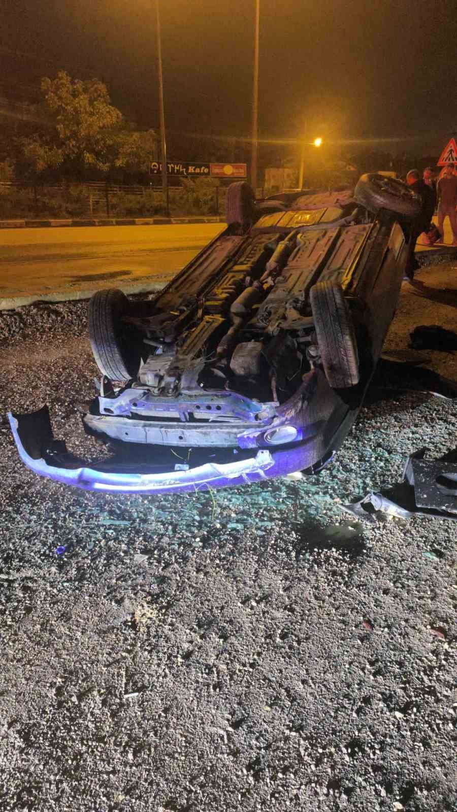 Kontrolden çıkan otomobil takla attı: 1 yaralı — görsel 2
